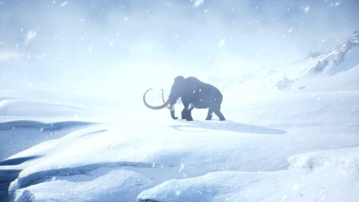 Os mamutes-lanosos eram adaptados para viver em ambientes gelados, e a floração de um mundo mais quente pode tê-los pego de surpresa (Imagem: Savagerus/Envato)