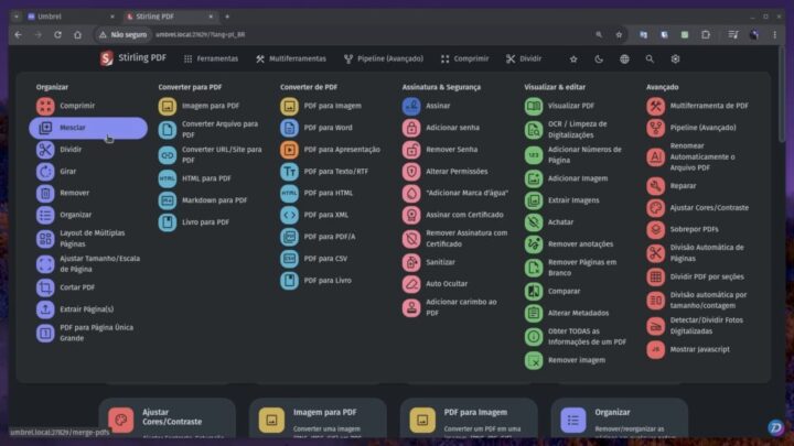 Stirling PDF, uma alternativa mais segura do que sites para editar PDF 4 Stirling PDF, uma alternativa mais segura do que sites para editar PDF 1