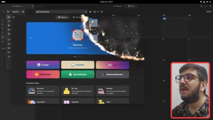 Burn My Windows: transforme seu desktop Linux com efeitos especiais 6 Efeito queimando papel Burn My Windows transforme seu desktop Linux com efeitos especiais (1)