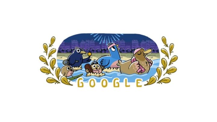Doodle do Google em homenagem à abertura das Olimpíadas de 2024