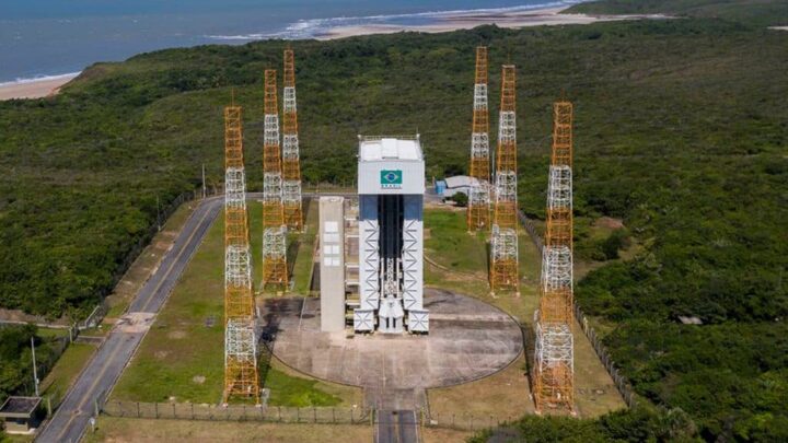 Visão aérea da Base de Alcântara
