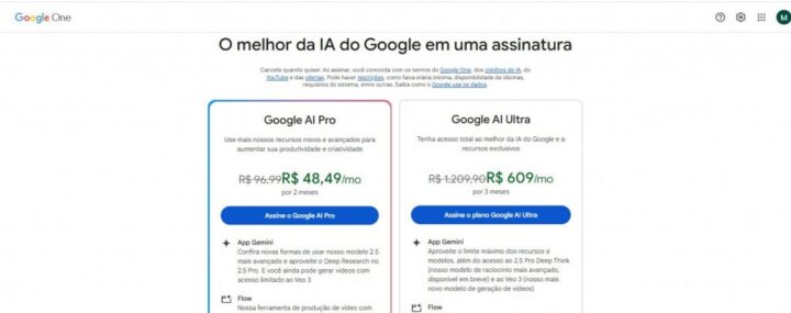 Assinatura Google AI
