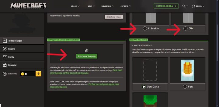 Reprodução da Tela do Minecraft (Reprodução: Marcelo Valladão)