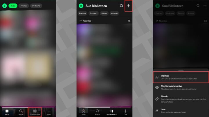 Como criar playlists sem o atalho (Imagem: Captura de tela/Bruno De Blasi/Canaltech)