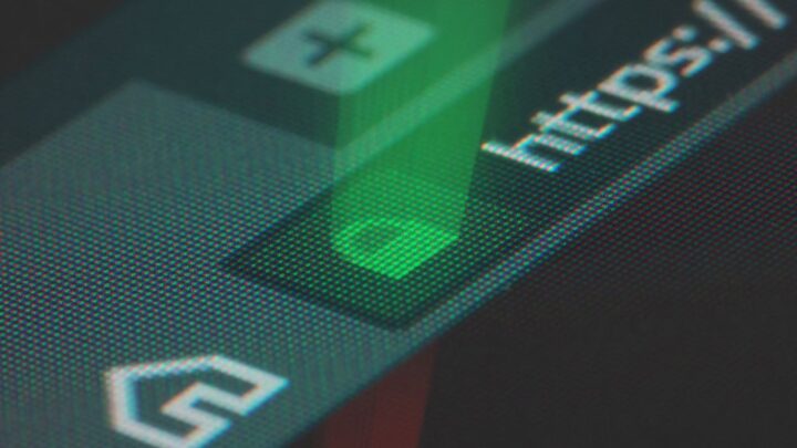 Cadeado em tela de navegador