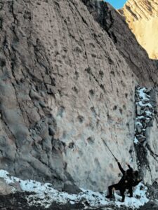 Pegadas de dinossauros do Triássico são descobertas em penhasco vertical nos Alpes