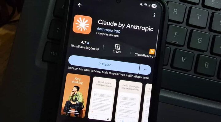 App do Claude na Play Store