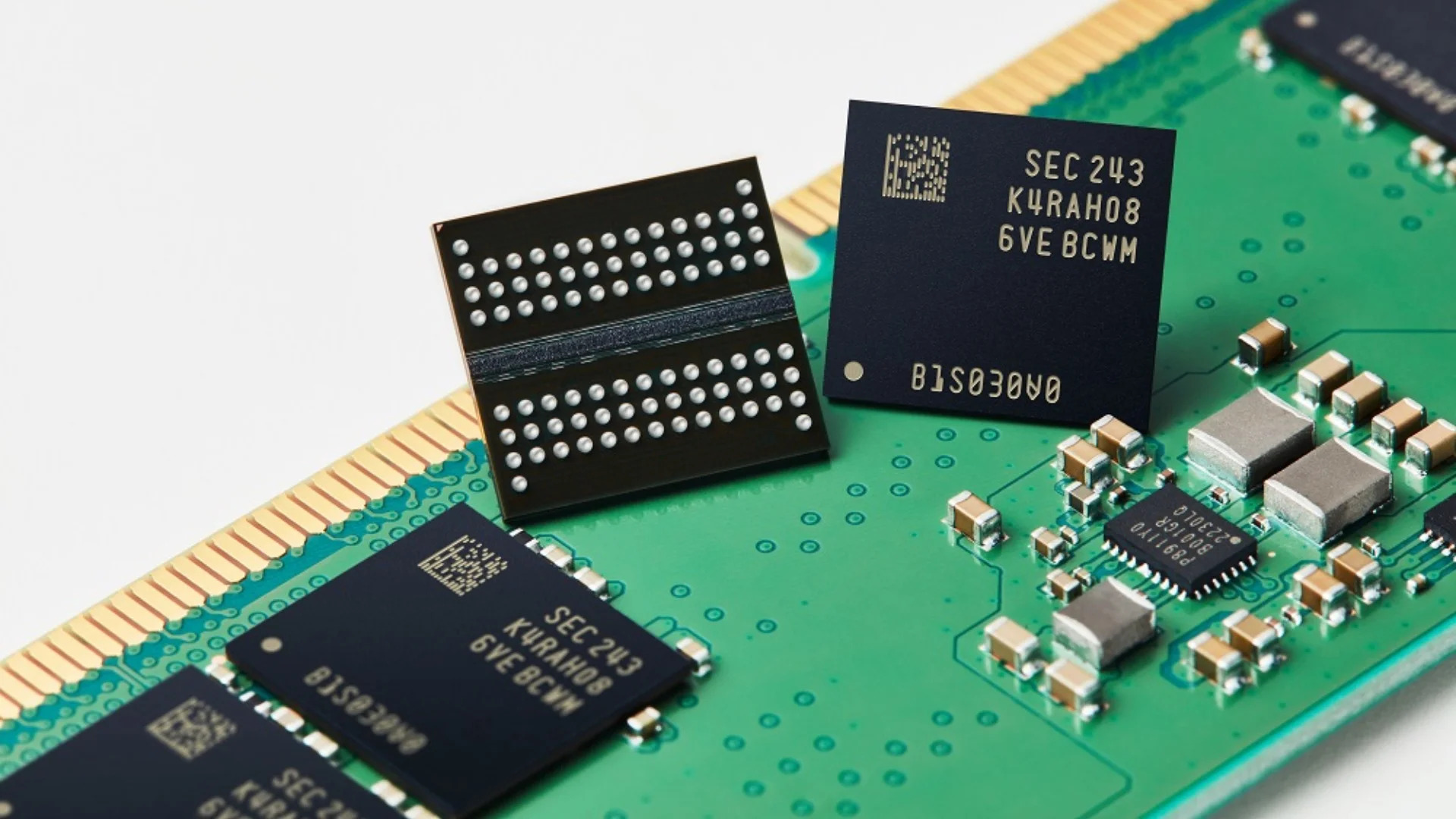 Editar informações da imagem Chips de DRAM Samsung