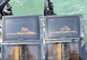 Mergulhador encontra casa de antigo povoado e maquinário submersos
