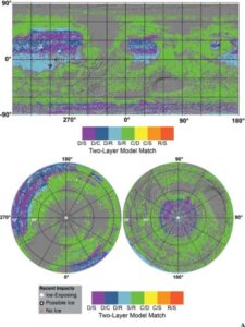 Mapas indicam onde há mais chances de encontrar água em Marte