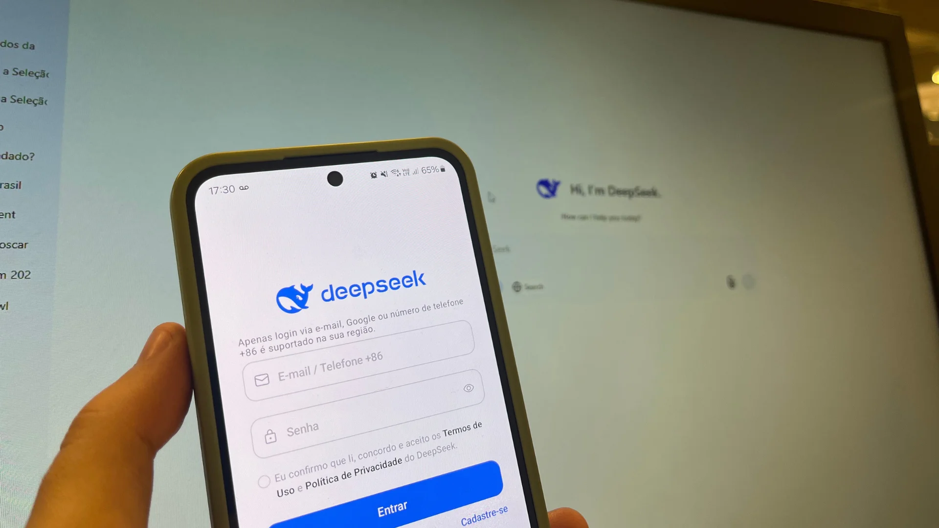 Editar informações da imagem deepseek app site